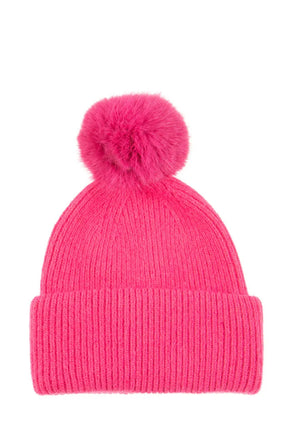 Fun pompom hat  - Pink