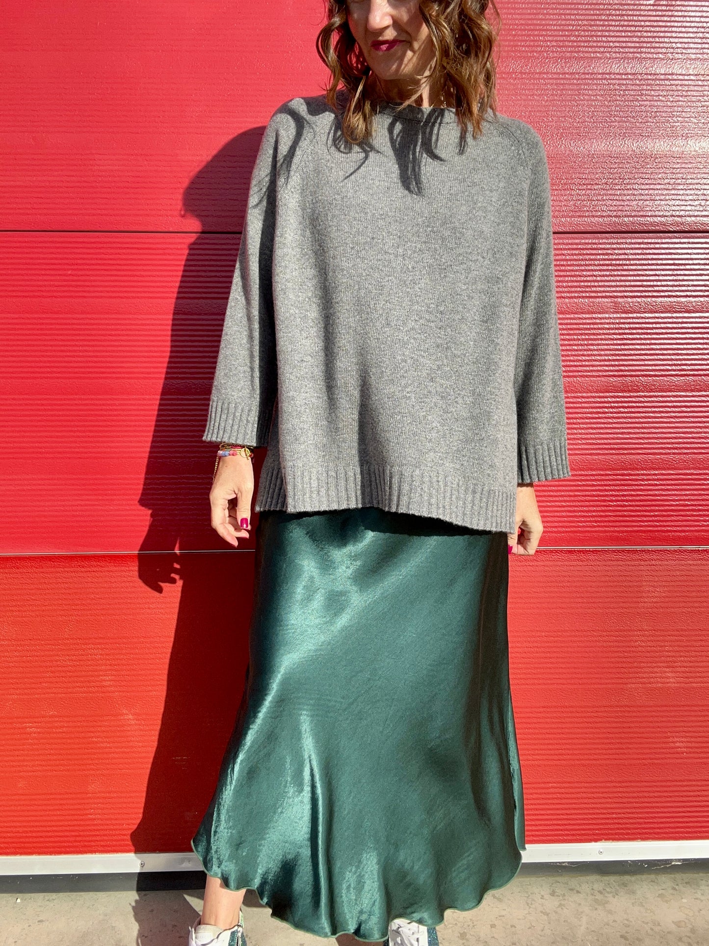 Philly satin skirt - Green
