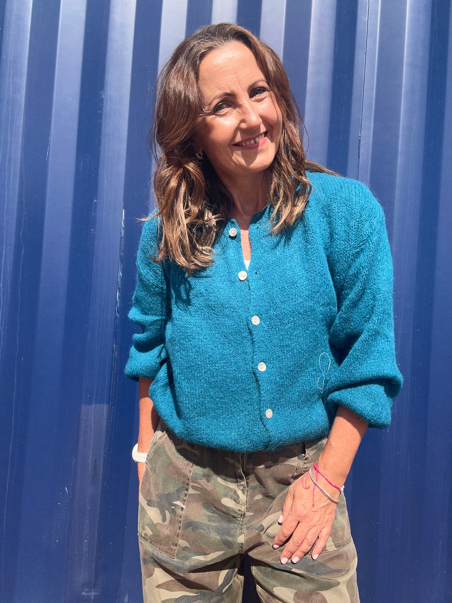 Beattie cardigan - Peacock