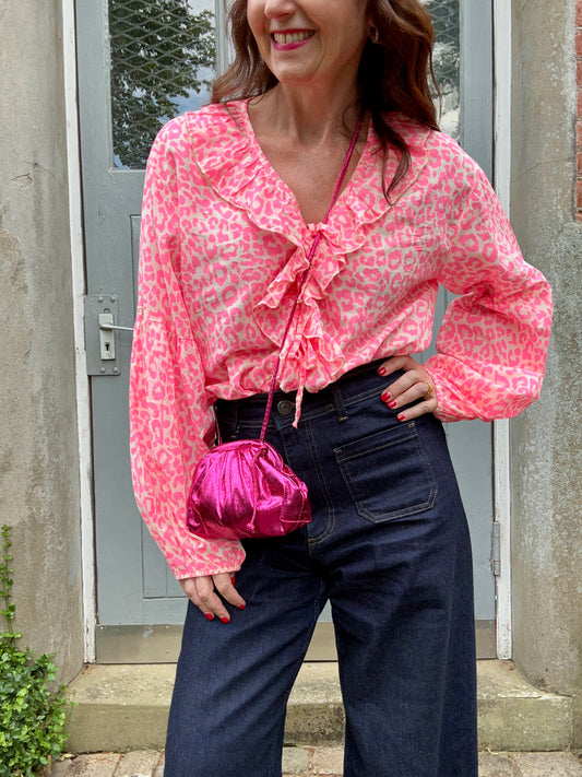 Ettie pink blouse