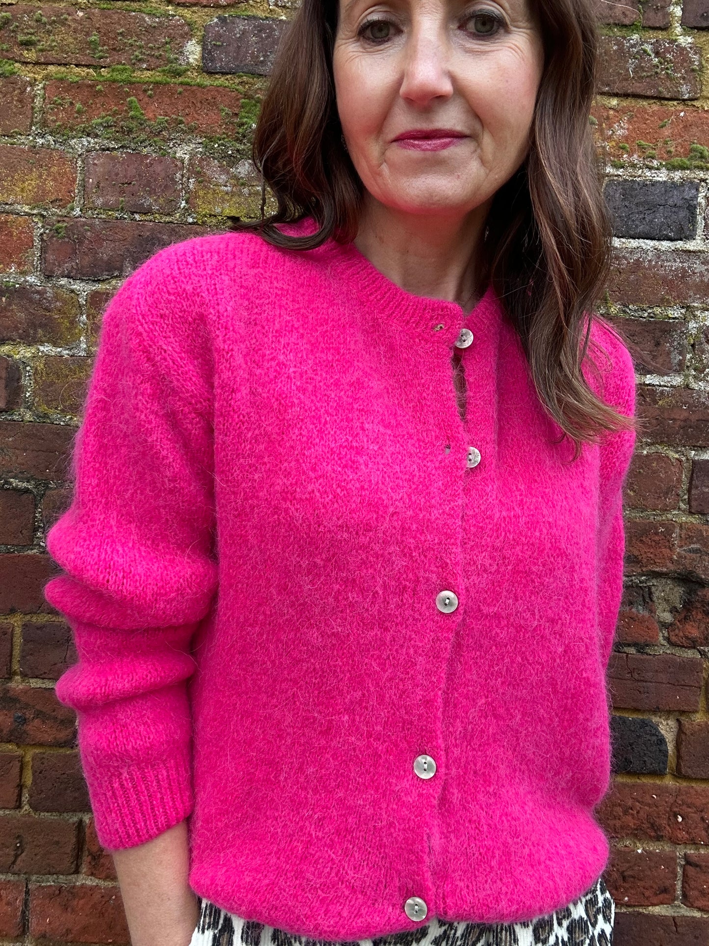 Juno cardigan - Fuchsia