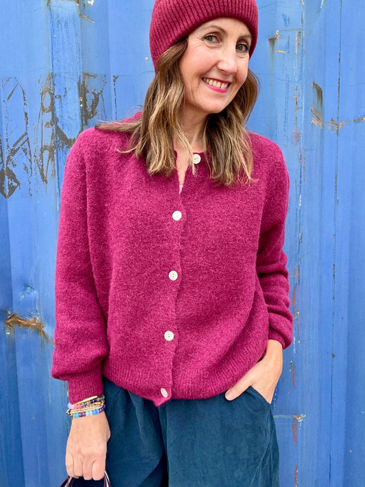 Jilly cardigan - Bordeaux