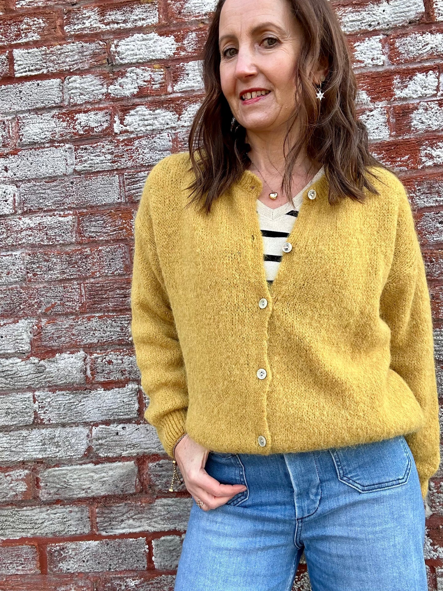 Juno cardigan - Mustard