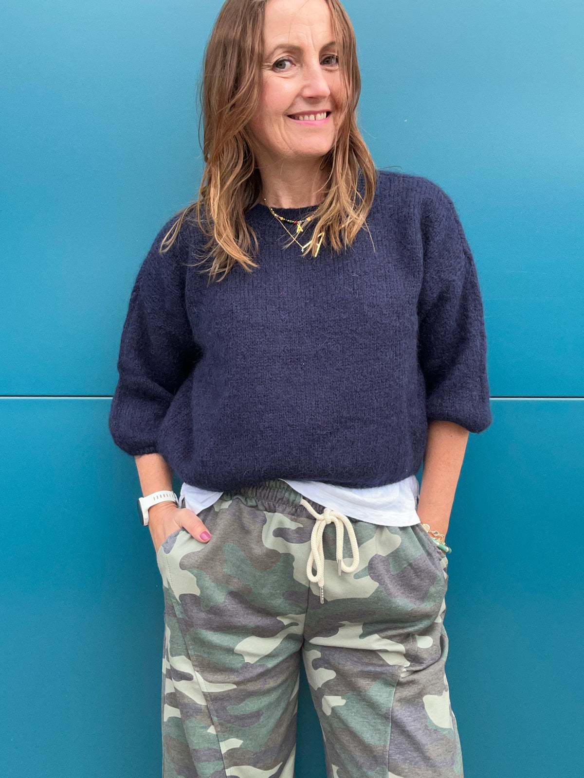 Ramona relaxed sweater - French Navy