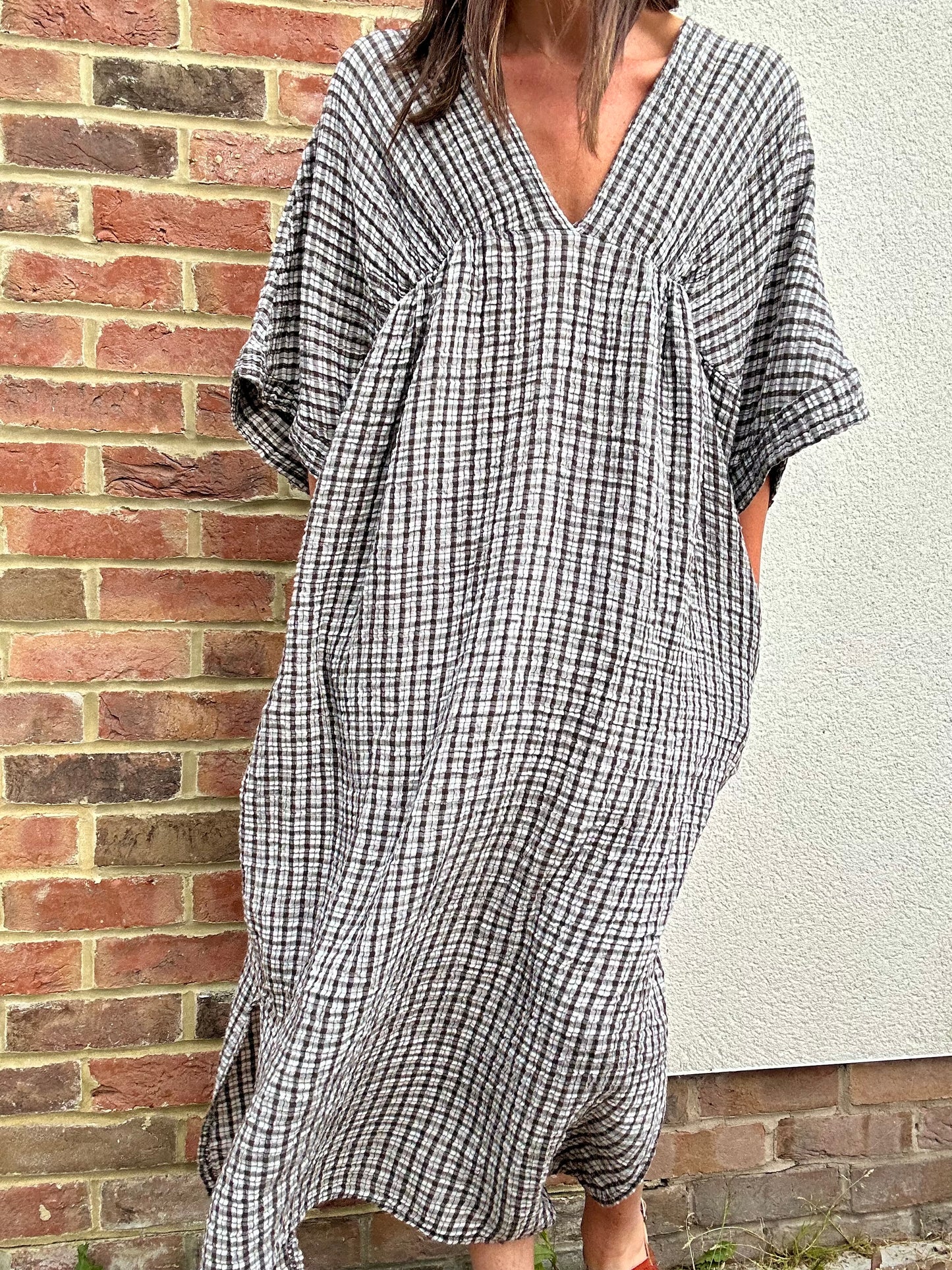 Abbie checked summer dress