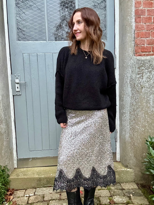 Gwen slouchy sweater - Black