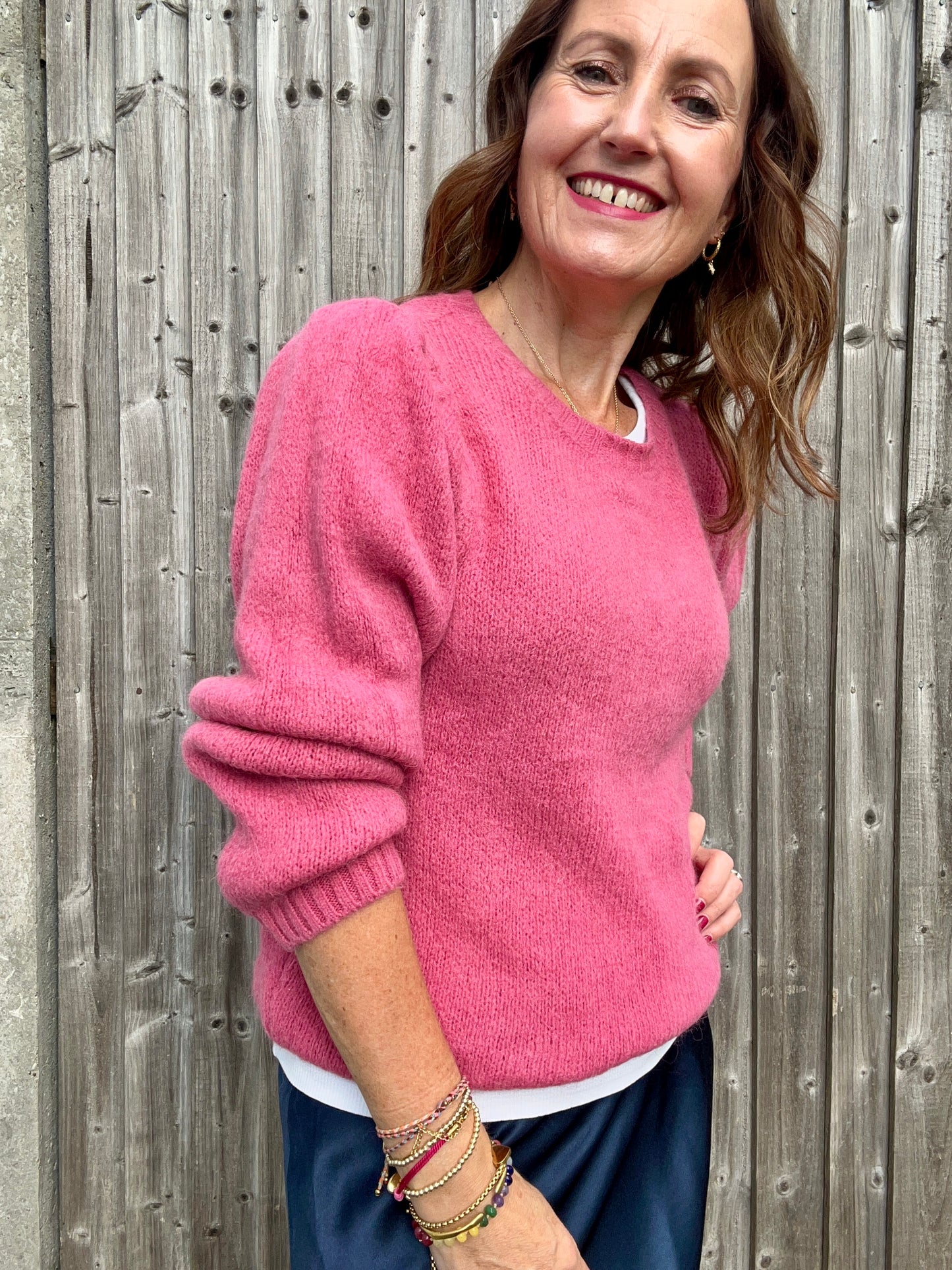 Willa simple sweater - Pink Crush