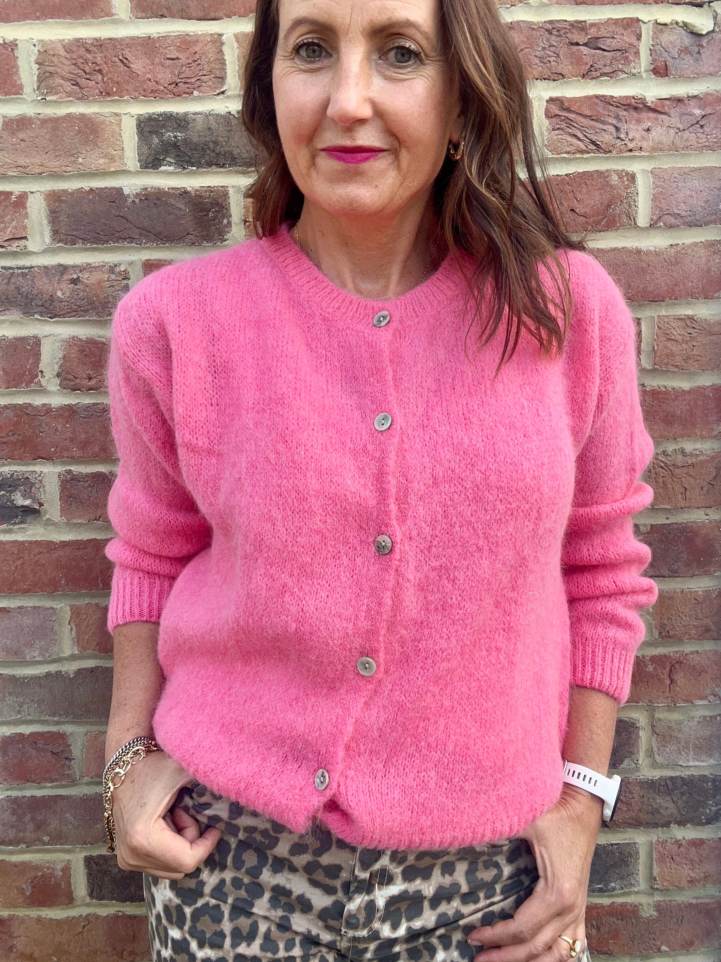 Juno cardigan - Sherbet Pink