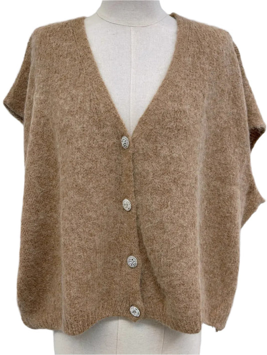 Gracie buttoned tank - Camel