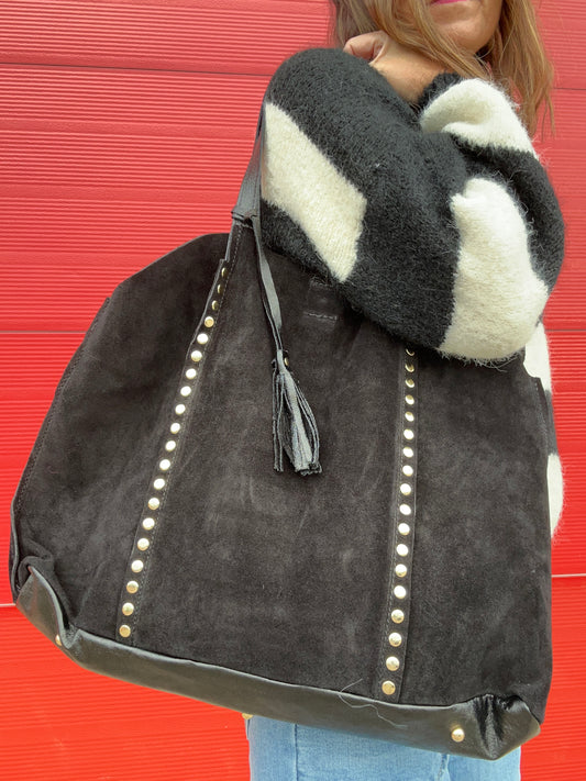 Astrid studded tote - Black
