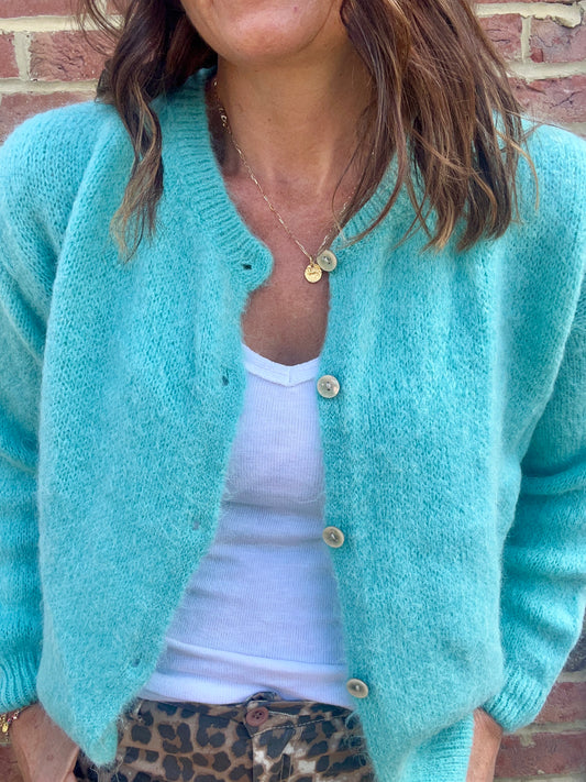 Juno cardigan - Aqua