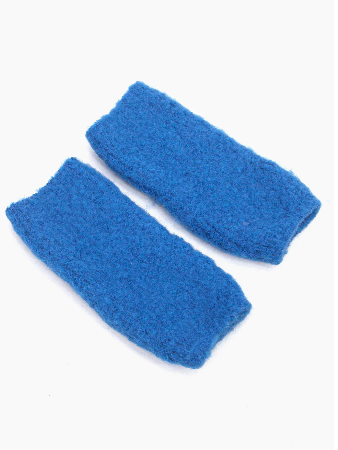 Alexa textured wrist warmers - Blue