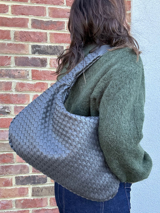 Paxton woven bag - Grey