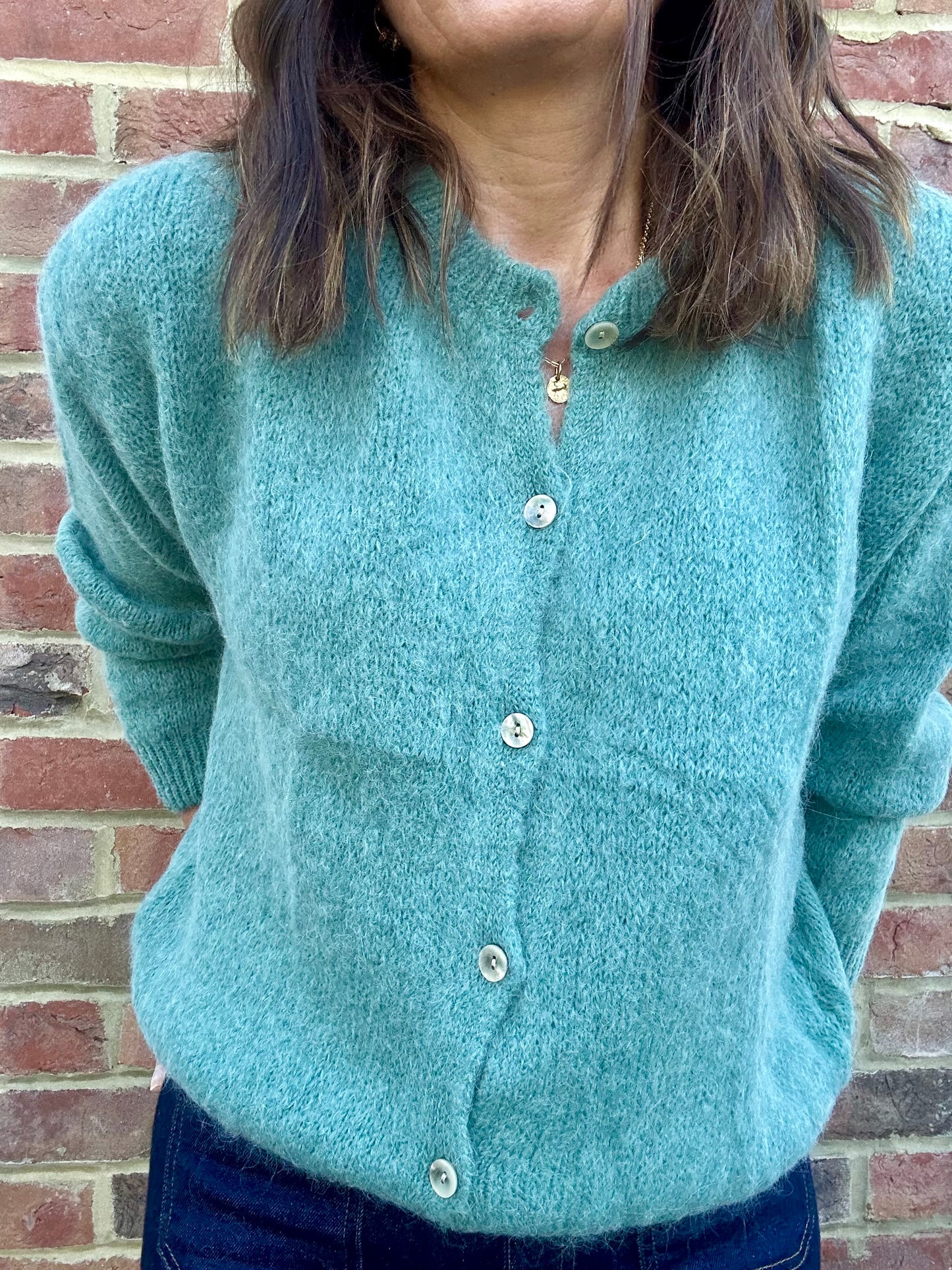 Juno cardigan - Seafoam