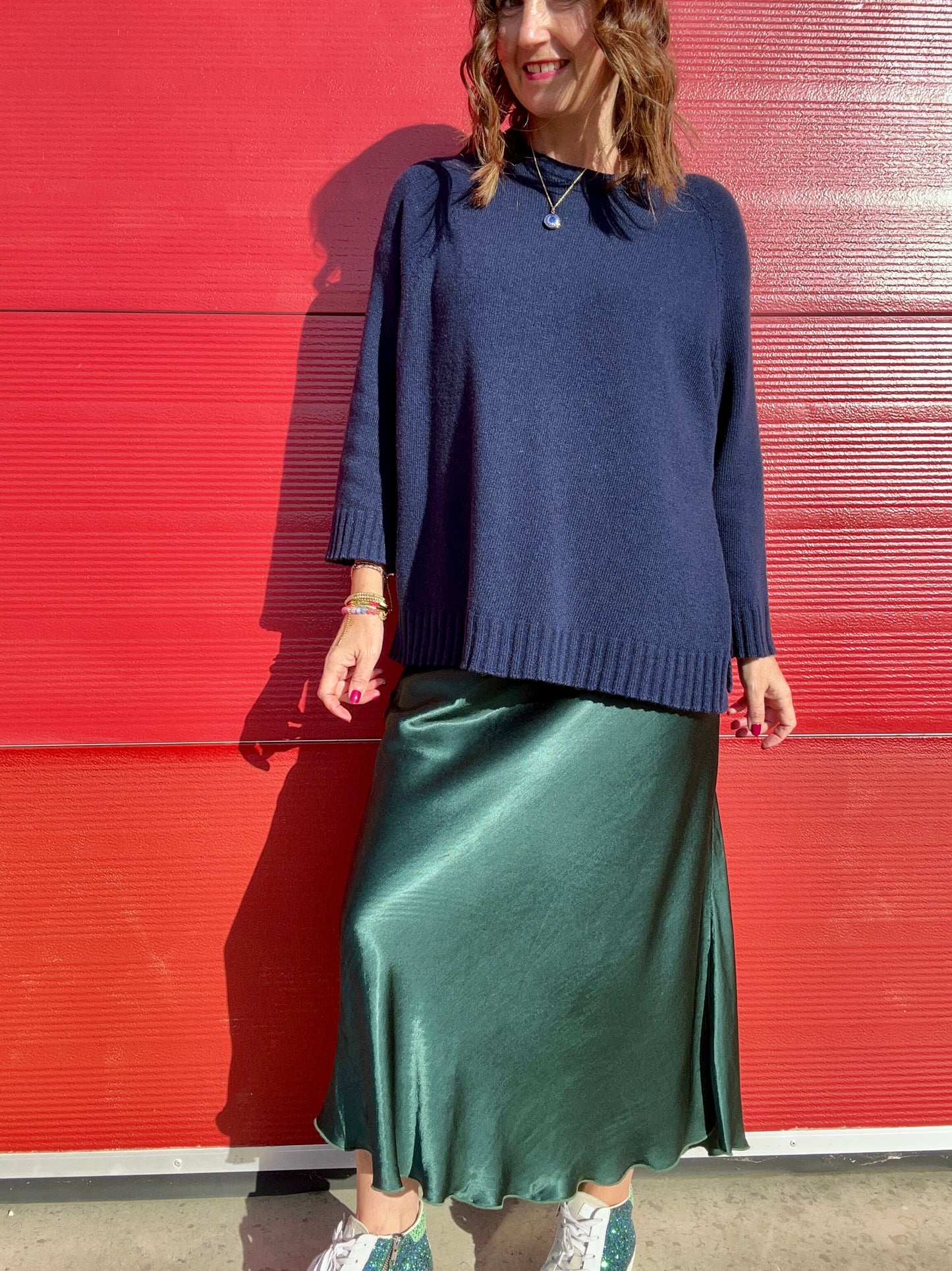 Philly satin skirt - Green