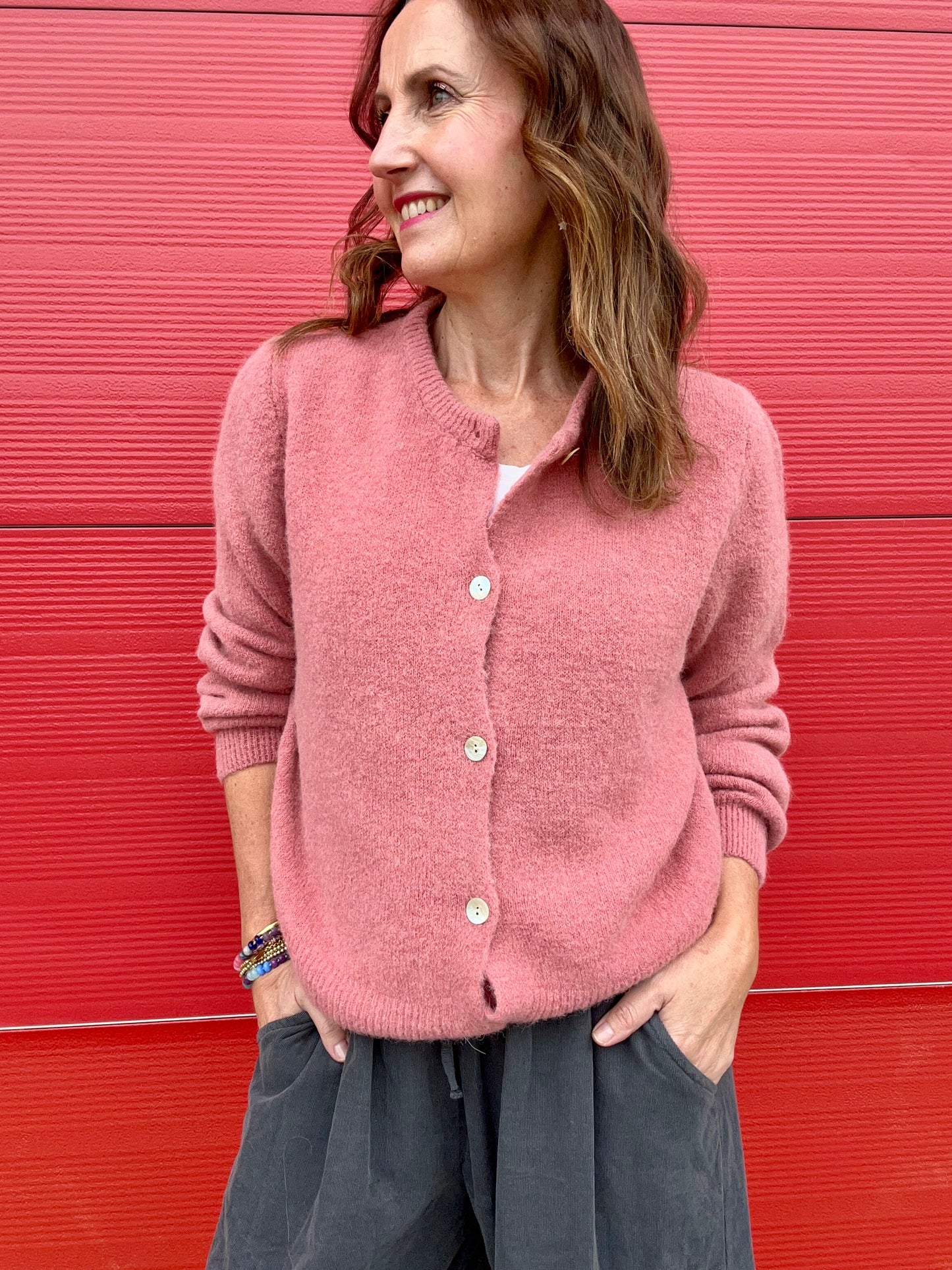 Jilly cardigan - Old Rose
