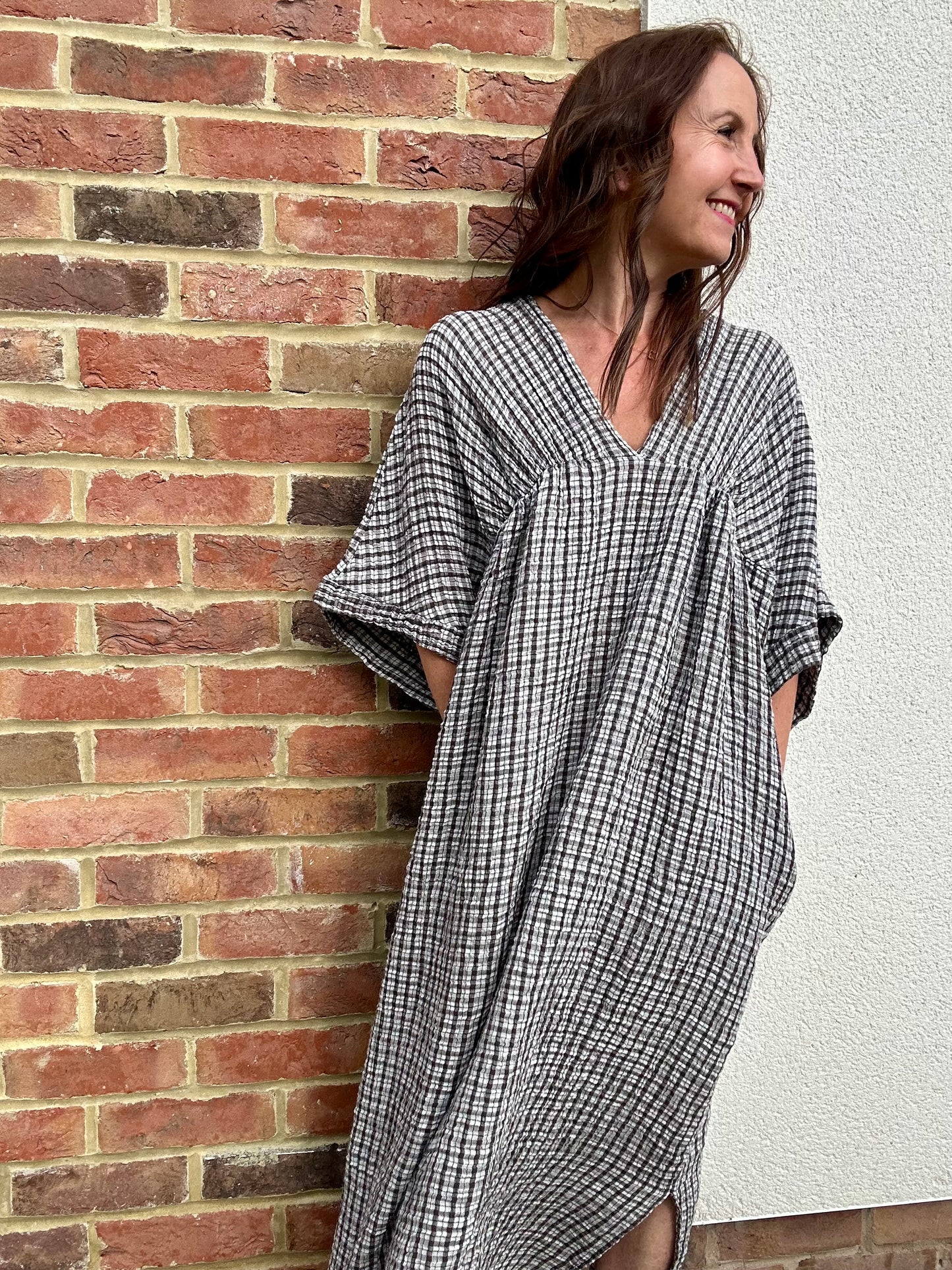 Abbie checked summer dress
