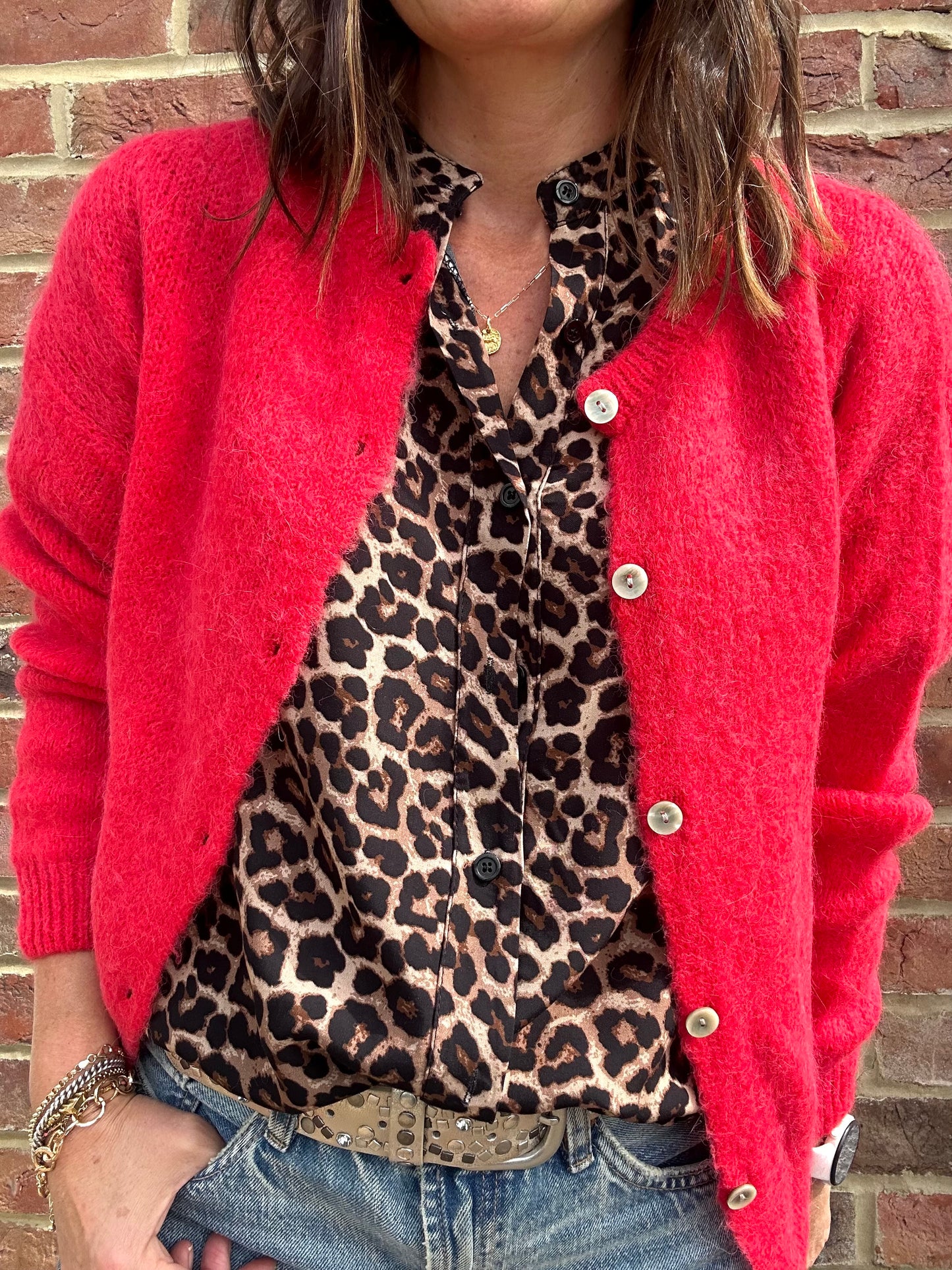 Juno cardigan - Red