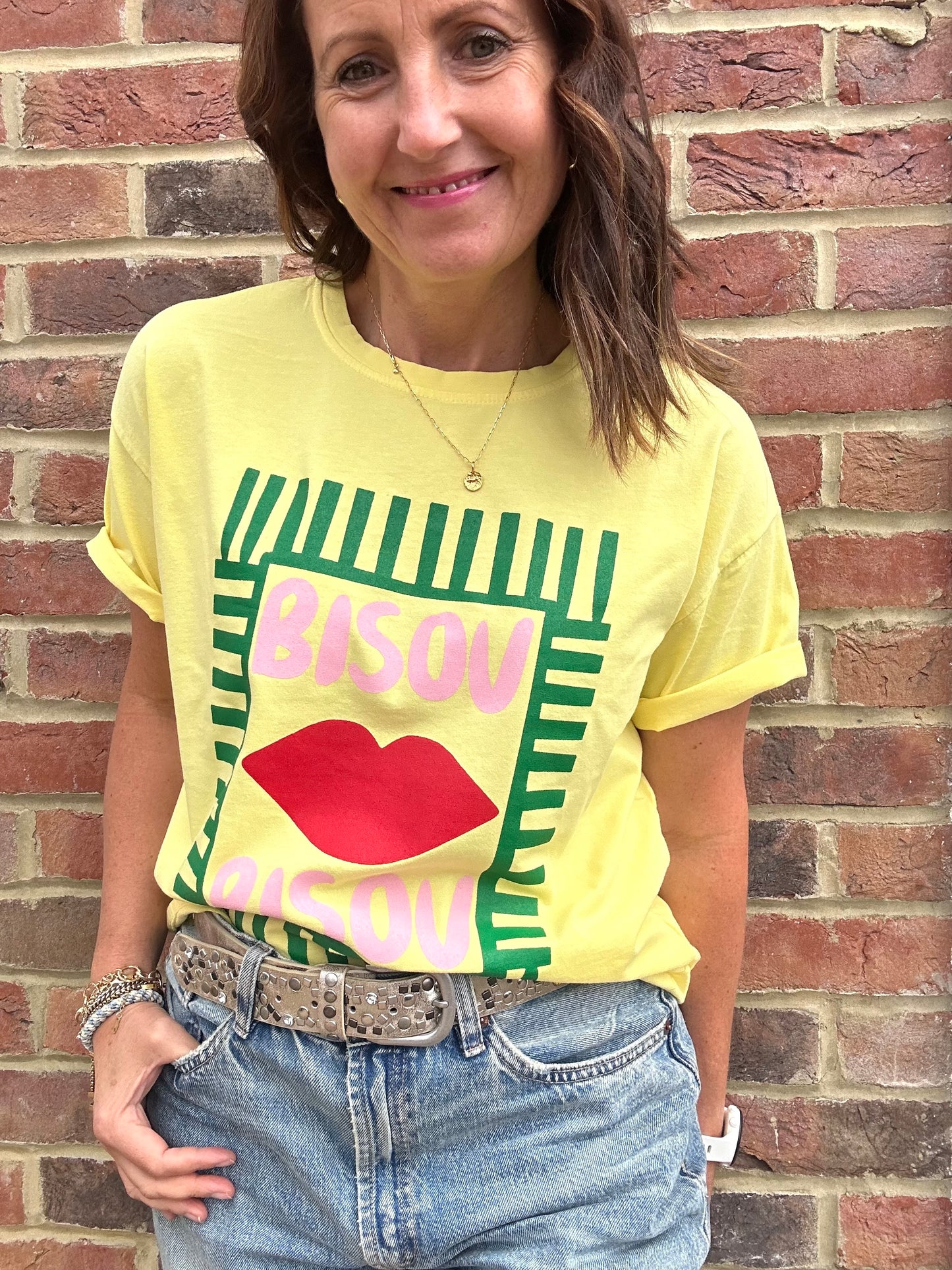 Bisou T-Shirt - Yellow