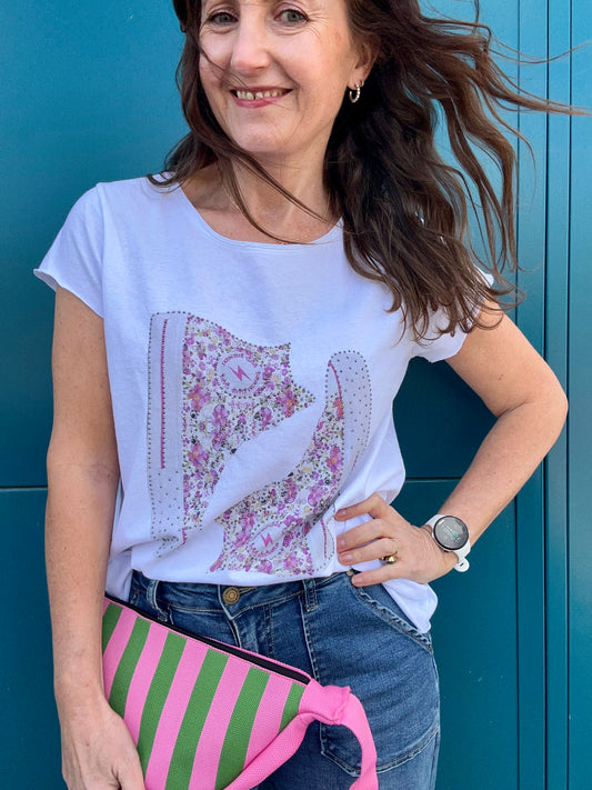 Liberty print tee - Pink