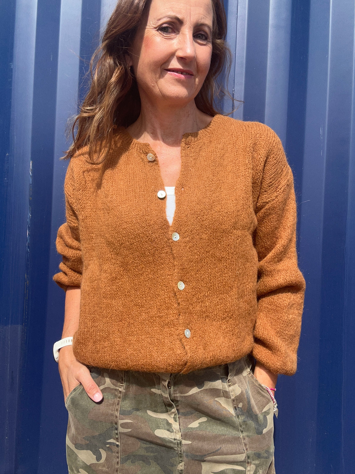Beattie cardigan - Toffee
