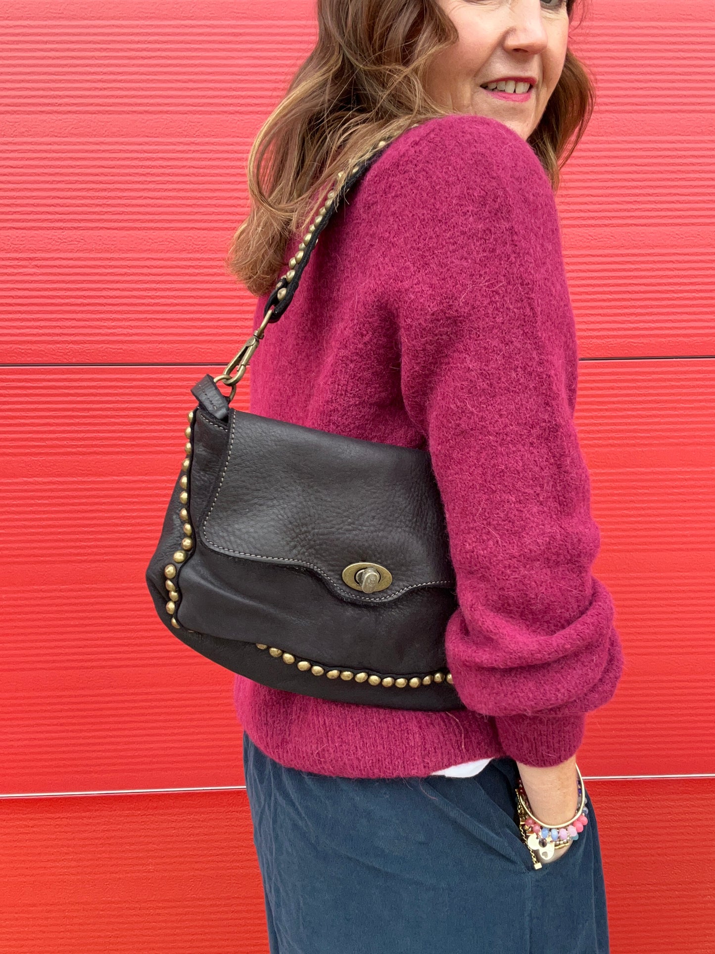 Melissa vintage leather bag - Black