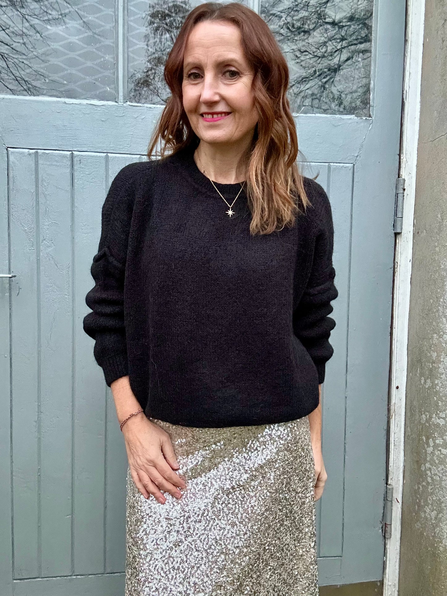 Gwen slouchy sweater - Black