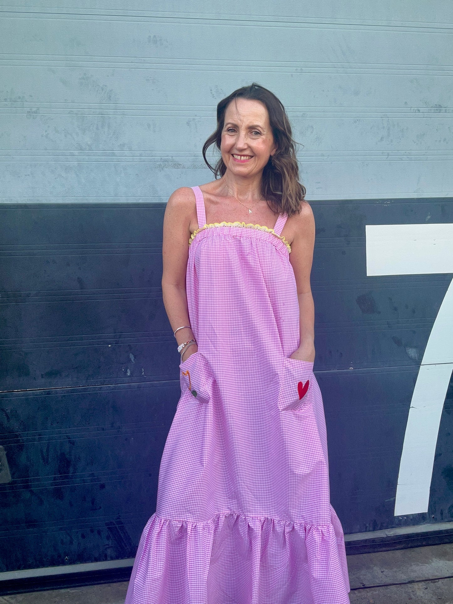 Petal sun dress -  Pink