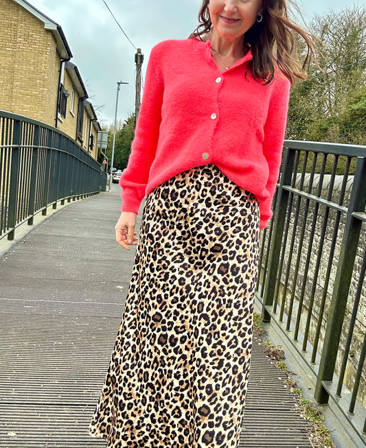 Dilly leopard skirt