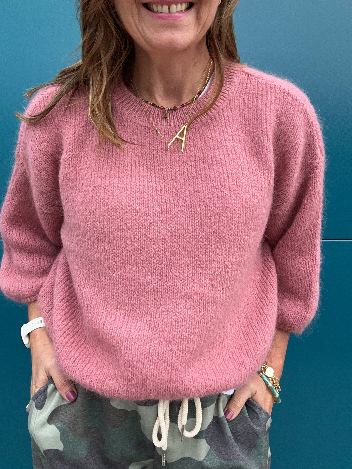 Ramona relaxed sweater - Dusky Rose