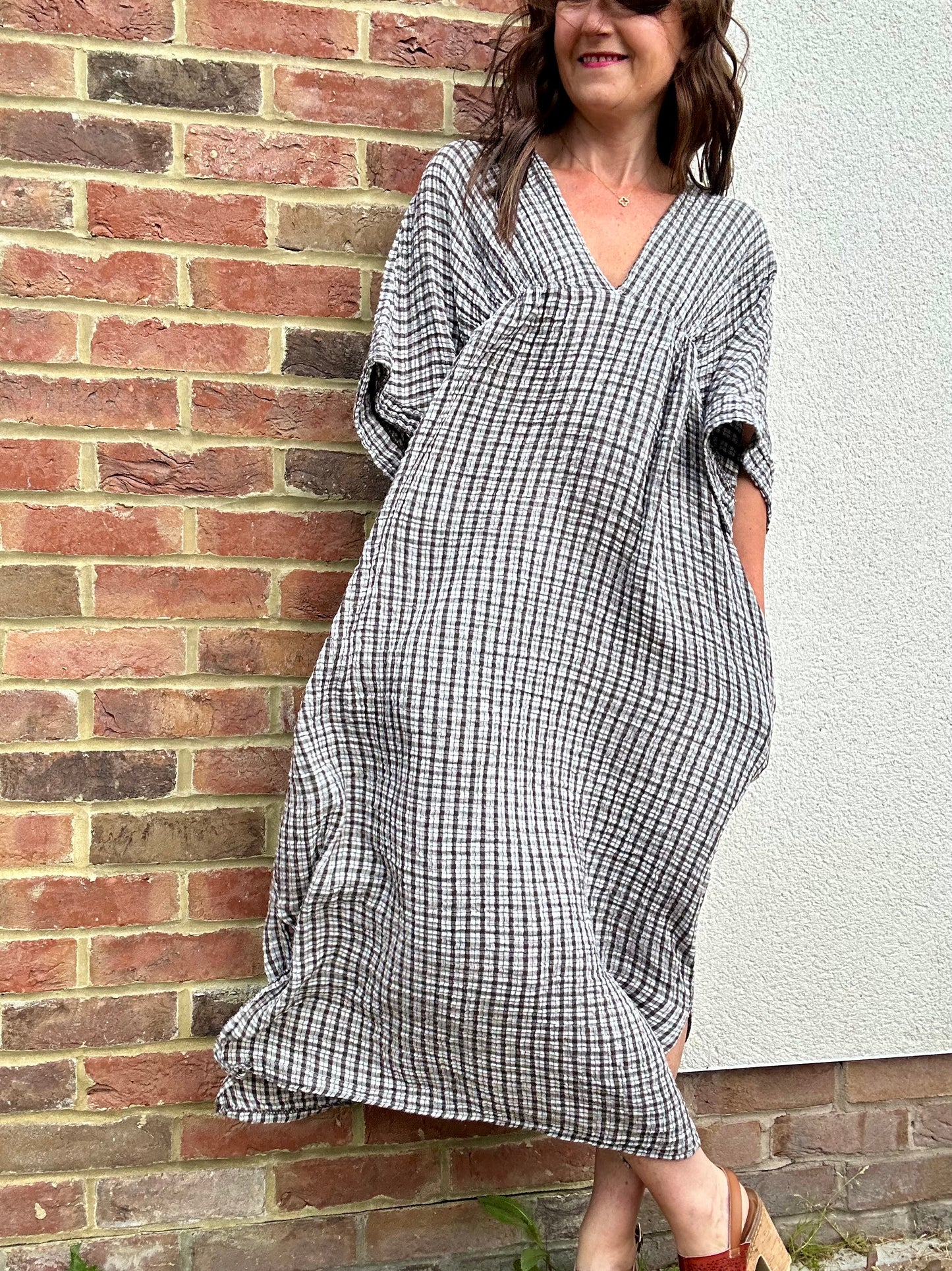 Abbie checked summer dress
