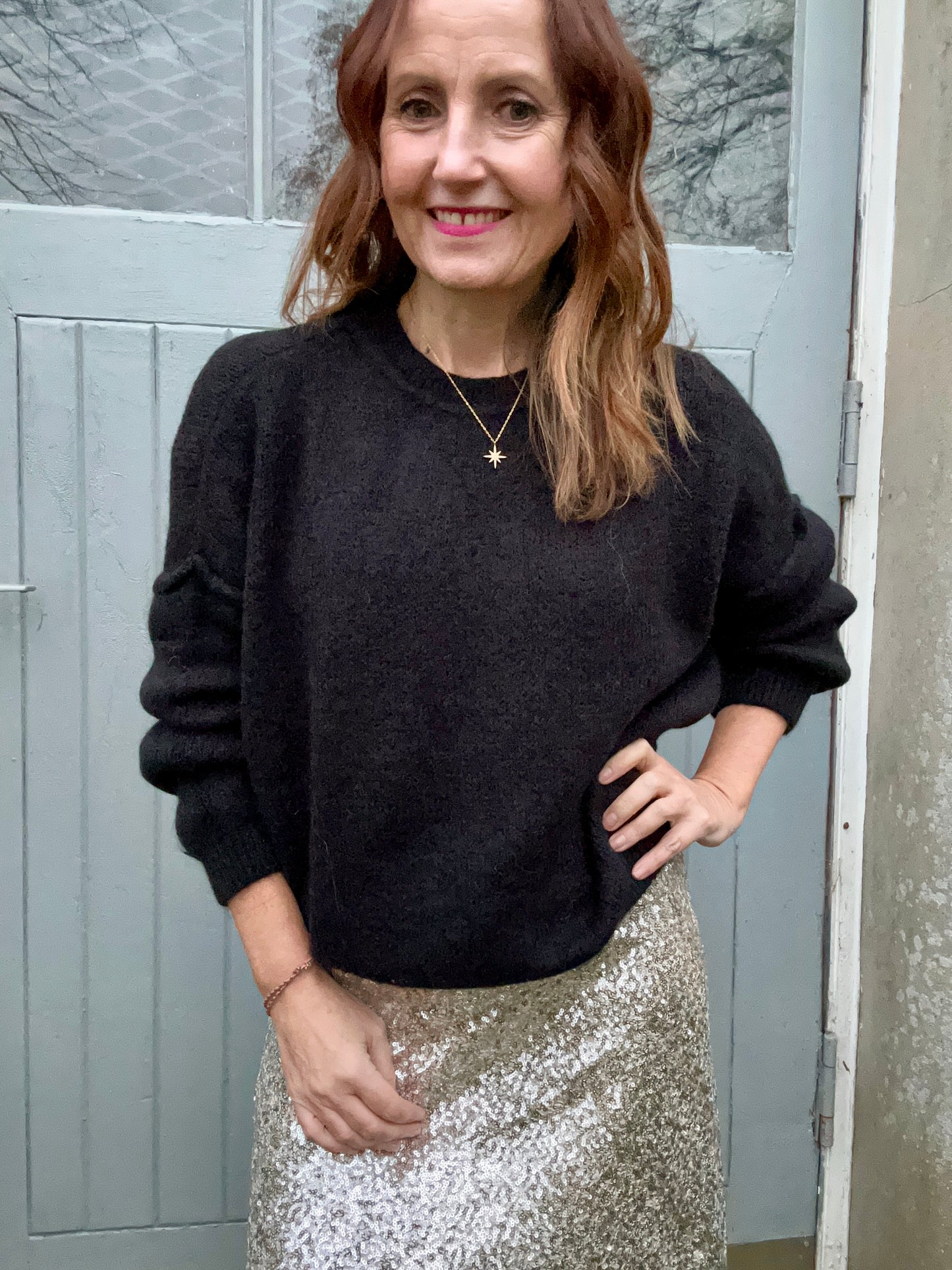 Gwen slouchy sweater - Black