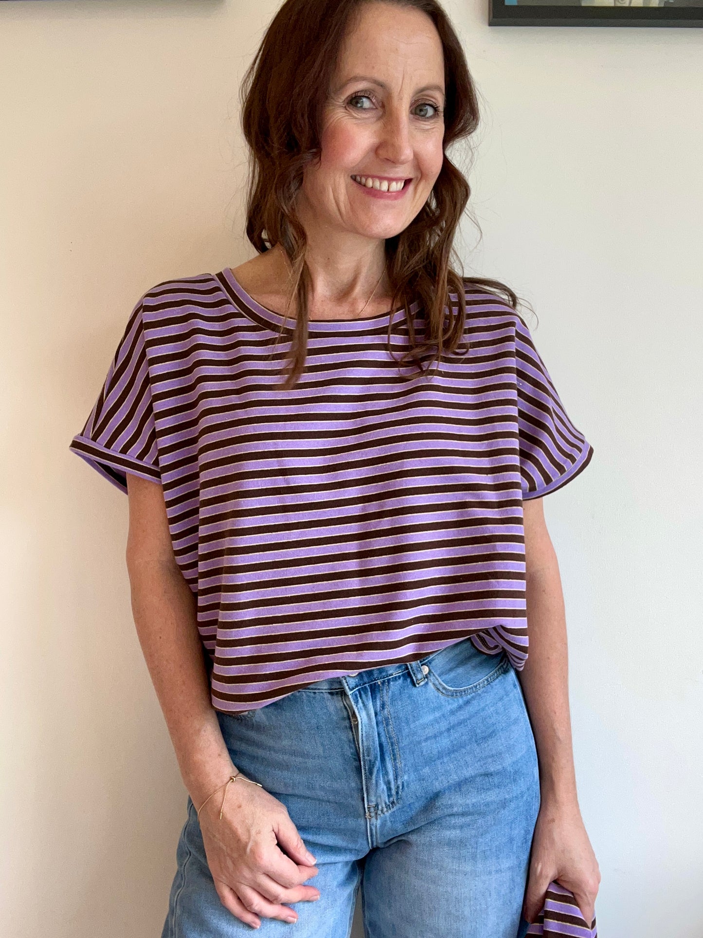 Skipper jersey striped set - Lavender