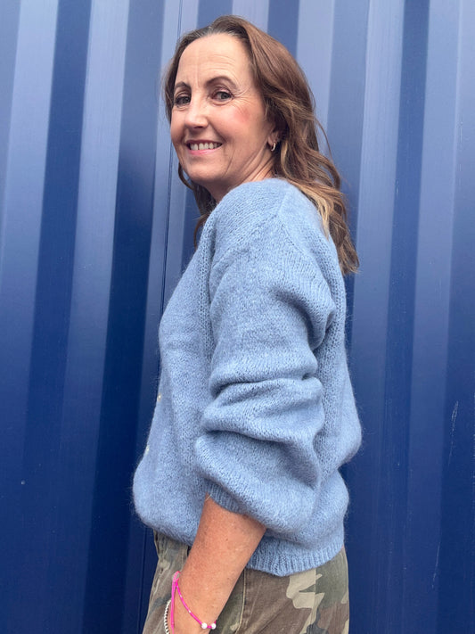 Beattie cardigan - Denim