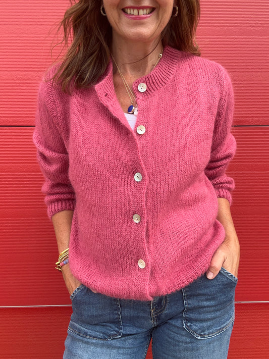 Jenni cardigan - Crushed Raspberry