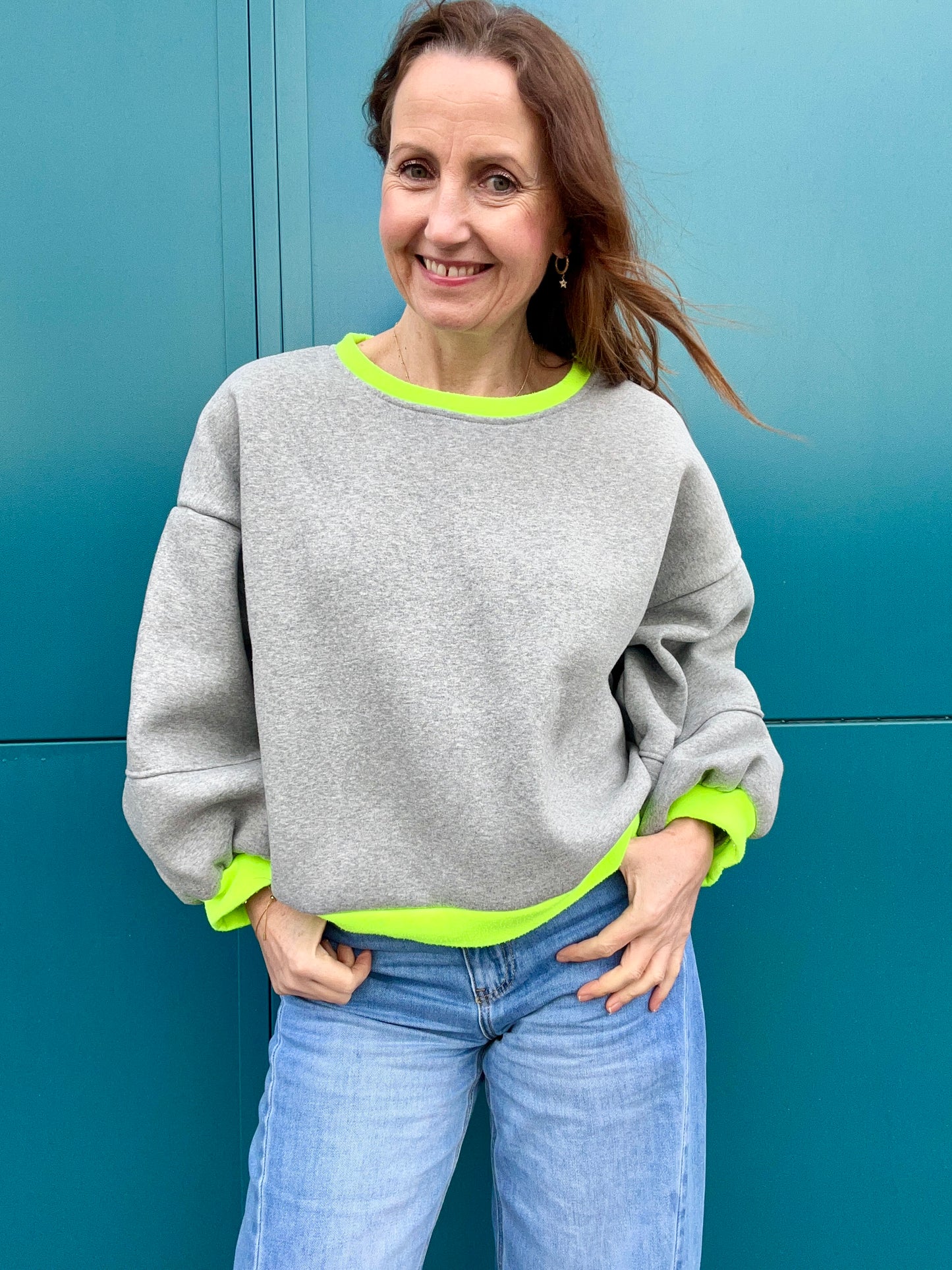 Dexter neon trim sweatshirt