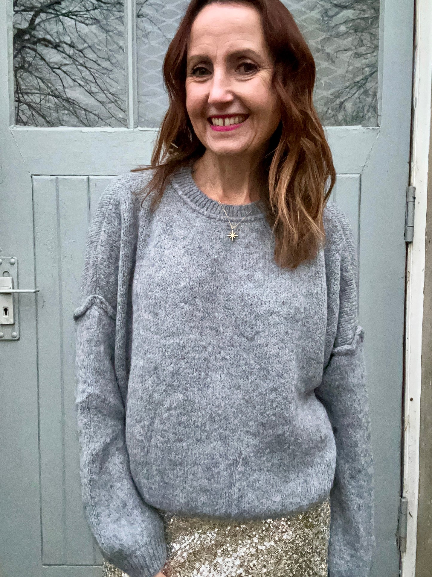 Gwen slouchy sweater - Grey