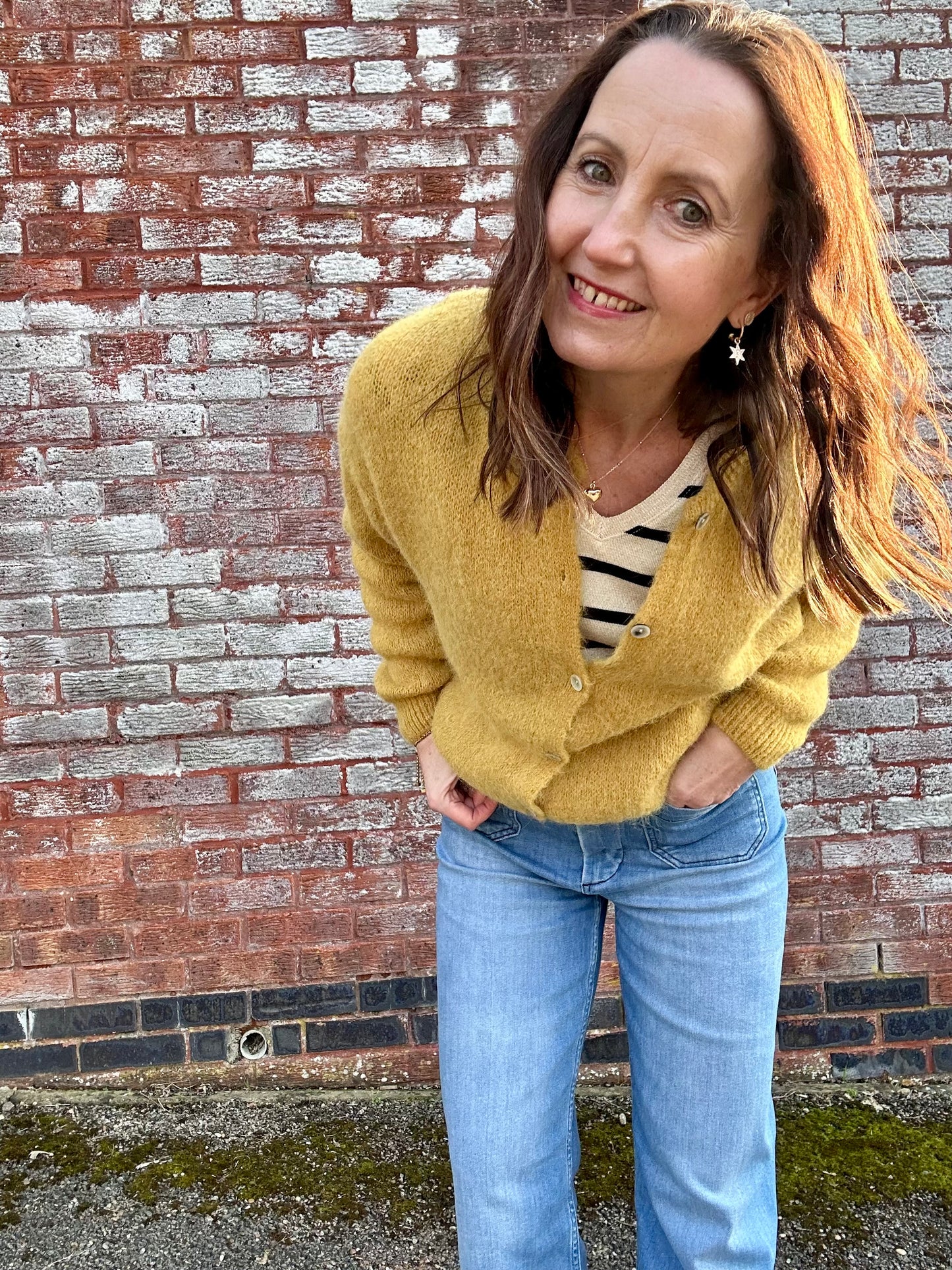 Juno cardigan - Mustard