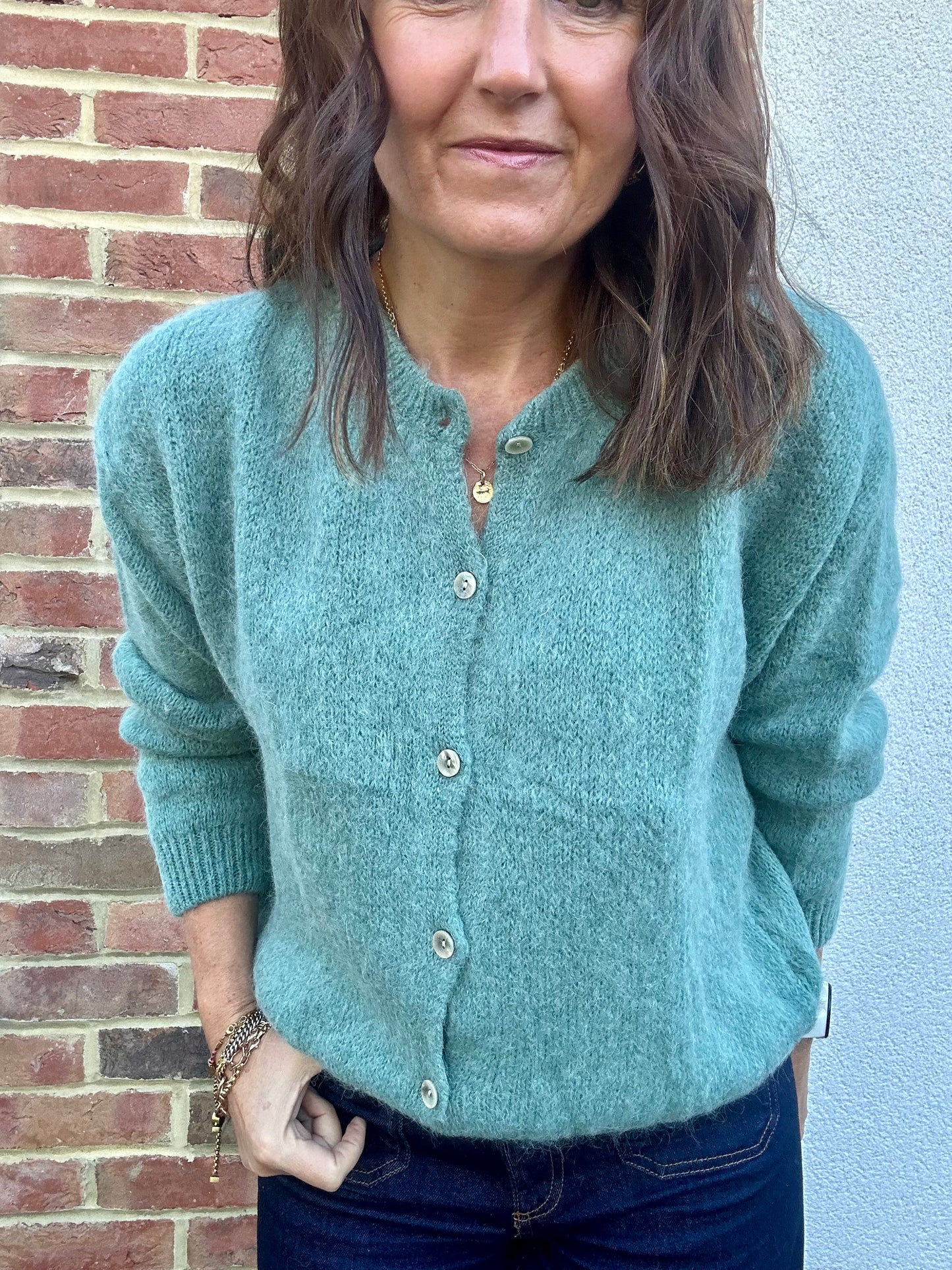 Juno cardigan - Seafoam