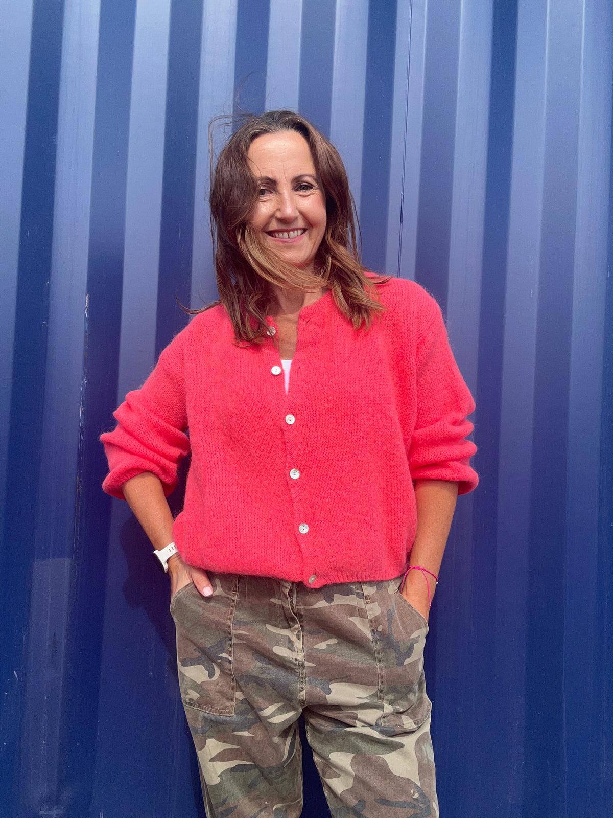 Beattie cardigan - Coral