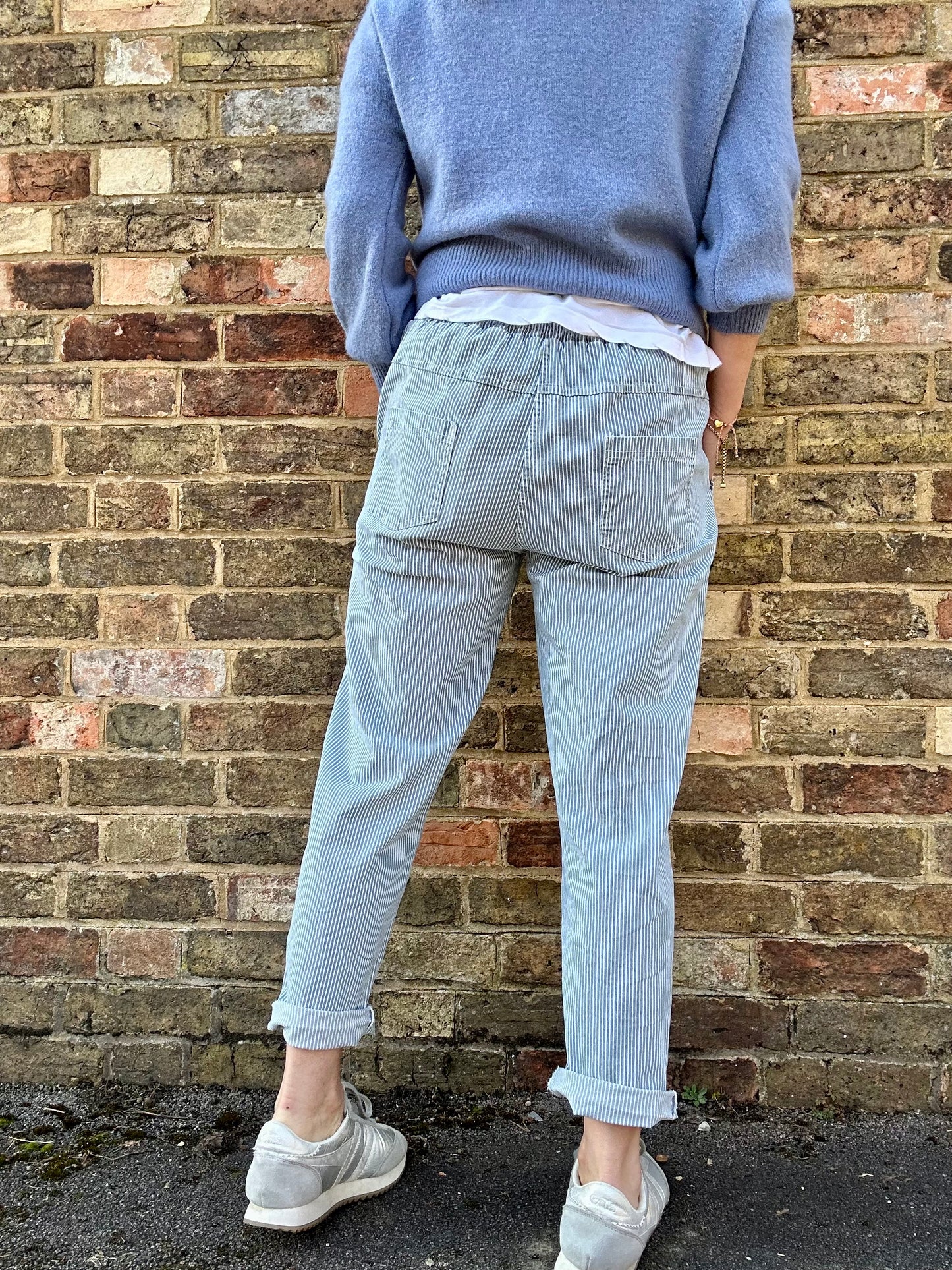 Libby striped cotton joggers