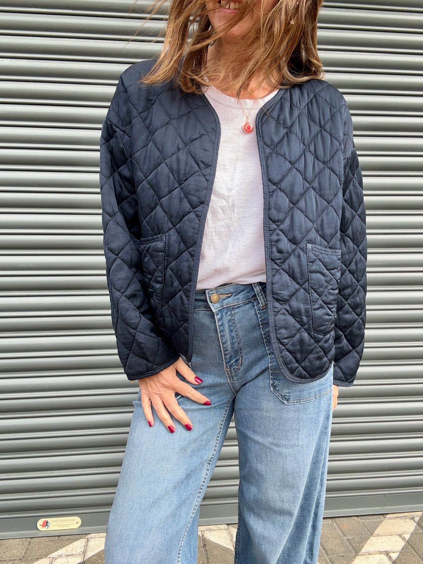 Lana quilted jacket - MIdnight