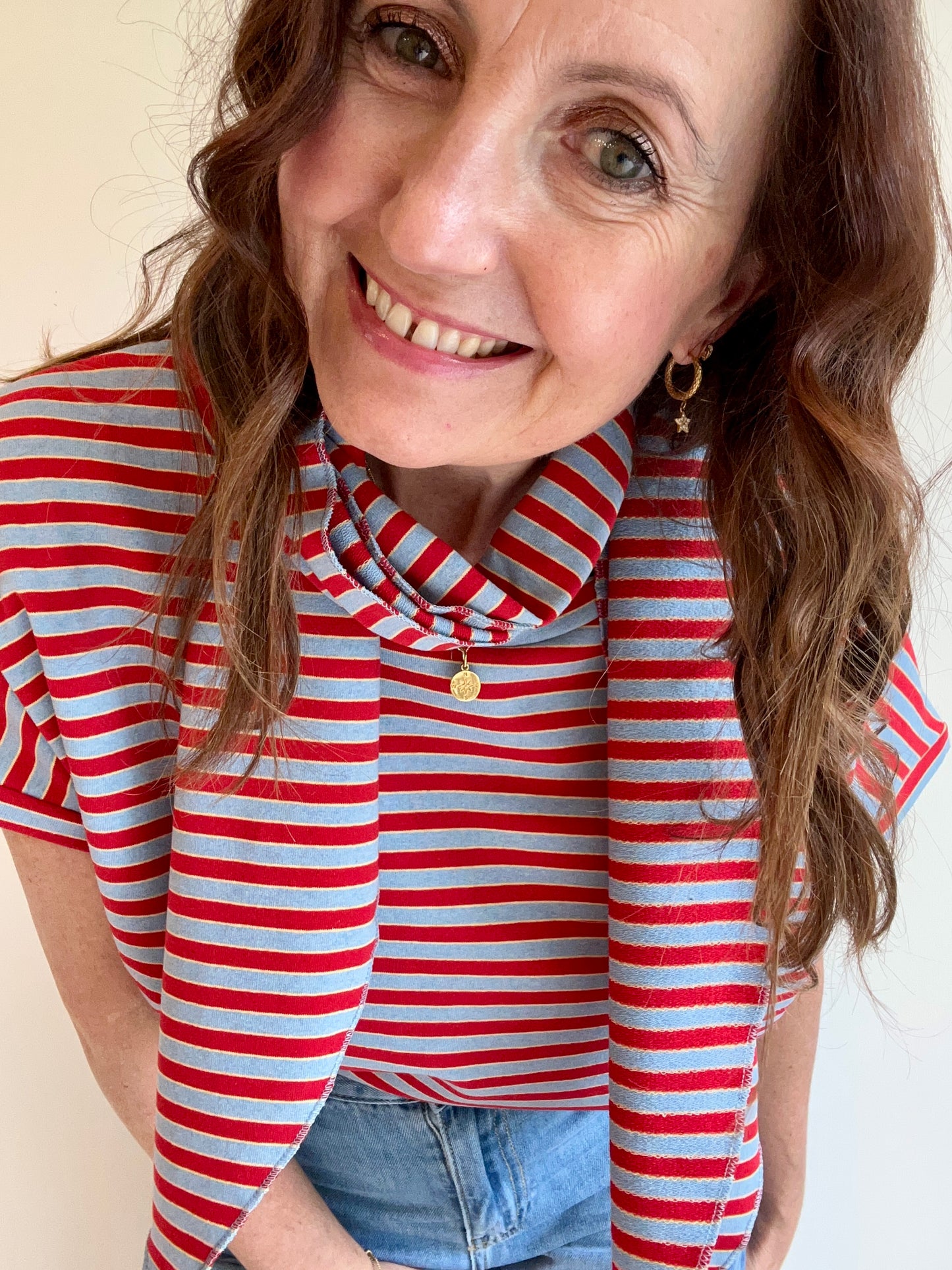 Skipper jersey striped set - Sky Blue