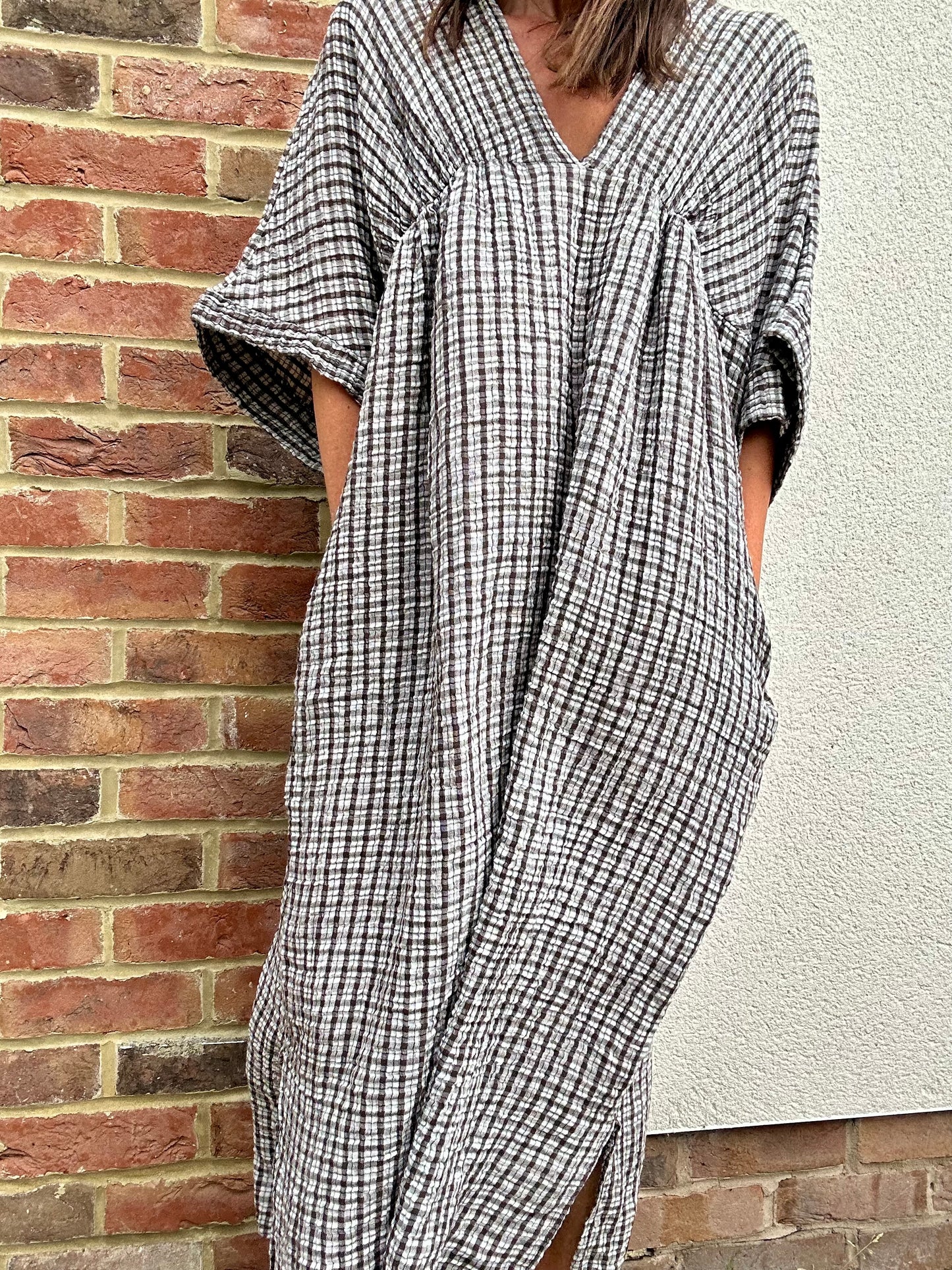 Abbie checked summer dress