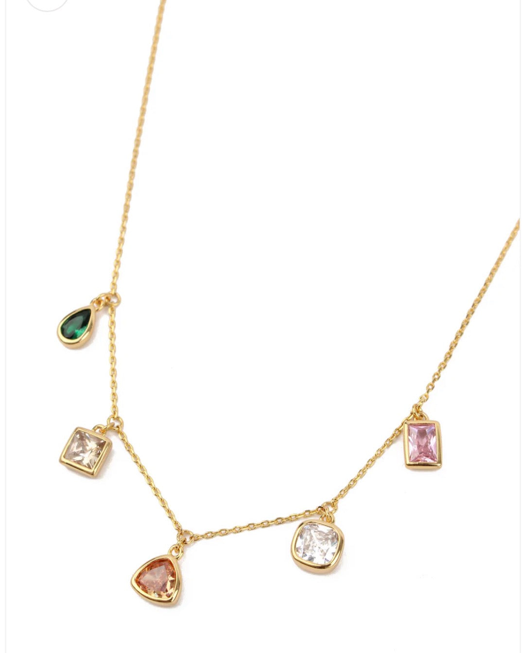 Multi gem necklace
