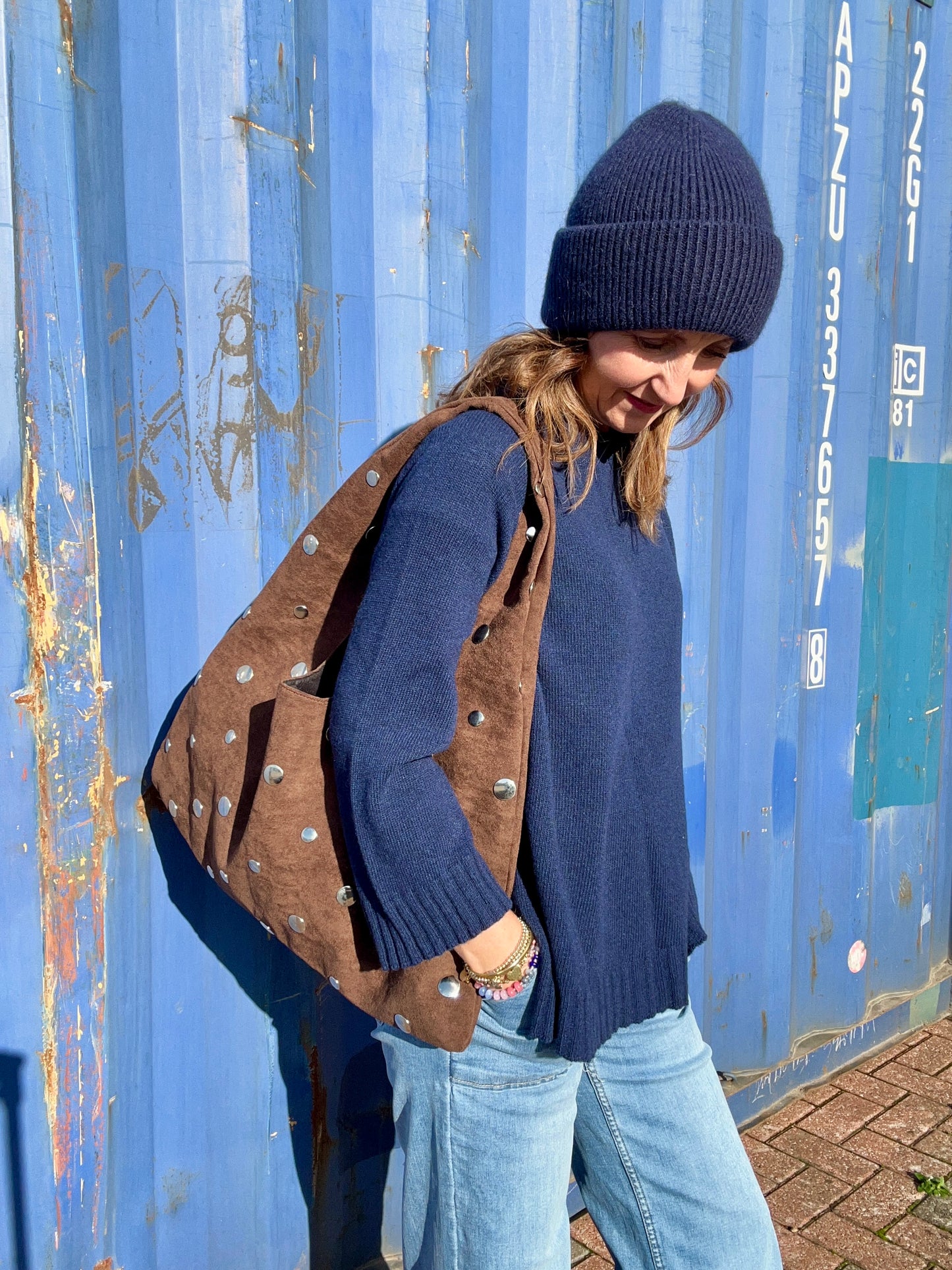 Poppy soft beanie - Navy