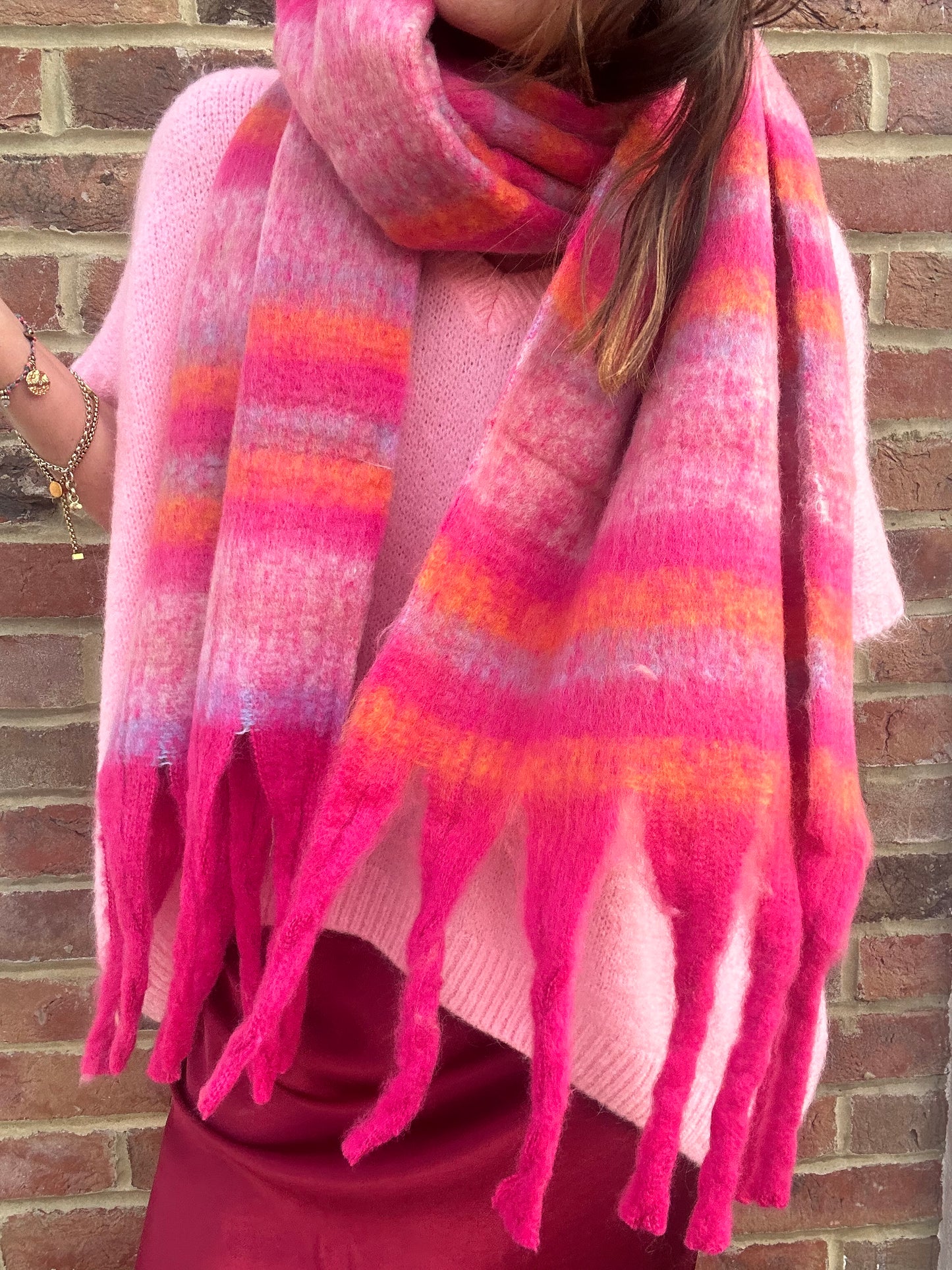 Sunset stripes scarf