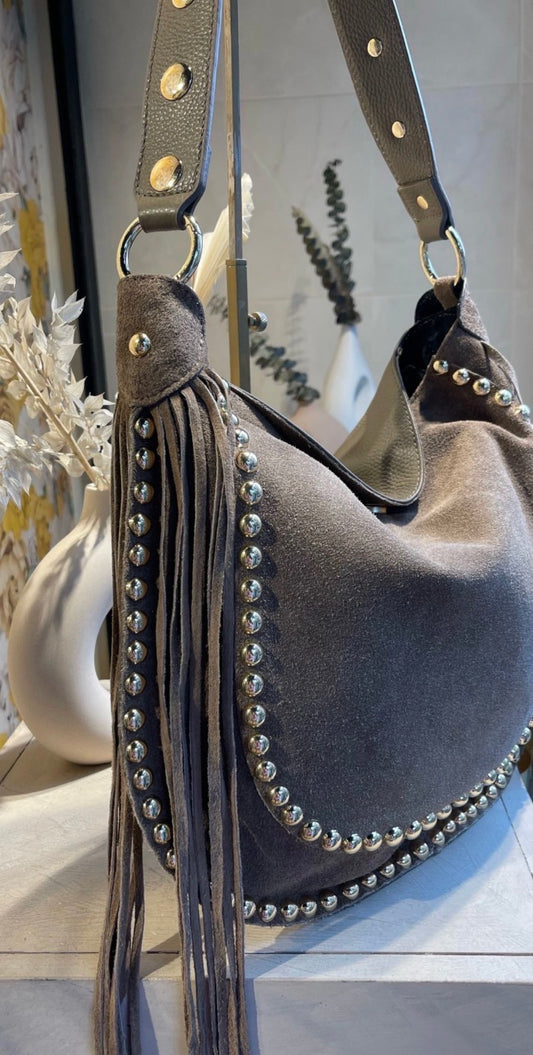 Maeve suede bag -  Taupe