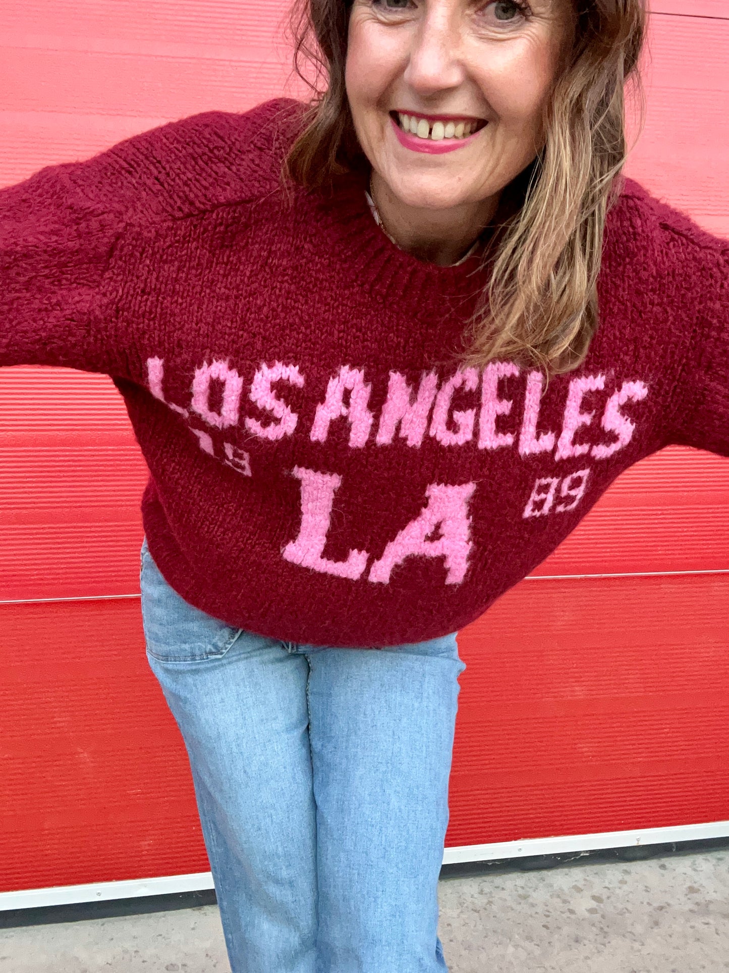 L.A. sweater - Plum / Pink