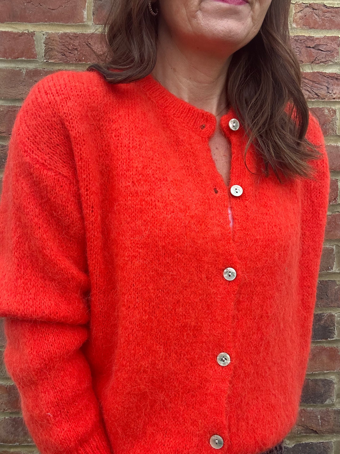 Juno cardigan - Tangerine